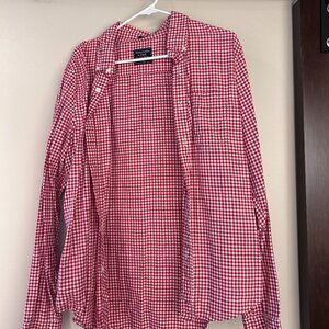 Casual Button-Down (Red)